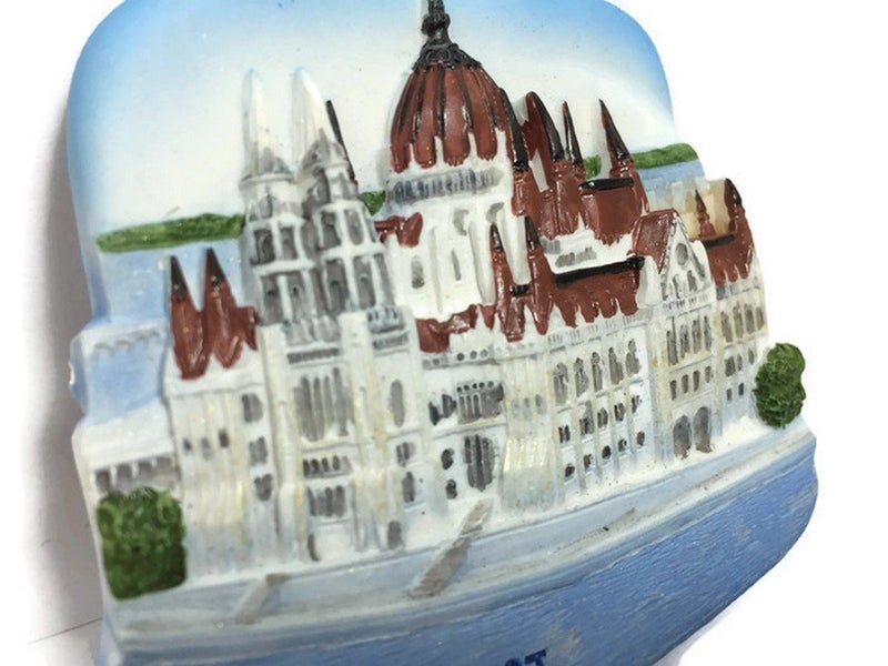 WitnyStore Tiny 2⅝" Parliament Building Budapest Hungary - Miniature Hand Made Resin 3D Europe Landmark Tourist Attractions Decorative Refrigerator Fridge Magnets Collectible Traveler Souvenirs Gifts - Image 2