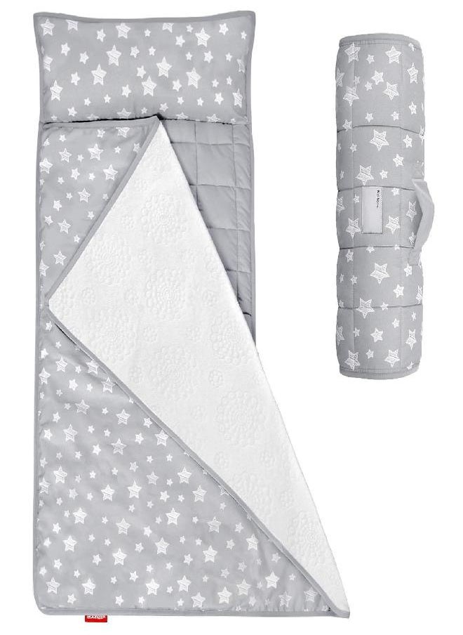 Moonsea Moonsea Toddler Nap Mat Warm with Removable Pillow and Fleece Minky Blanket, Lightweight, Soft Perfect for Kids Preschool, Daycare, Travel Sleeping Bag Boys and Girls, 21" x 50" Fit Standard Cot  - Image 2