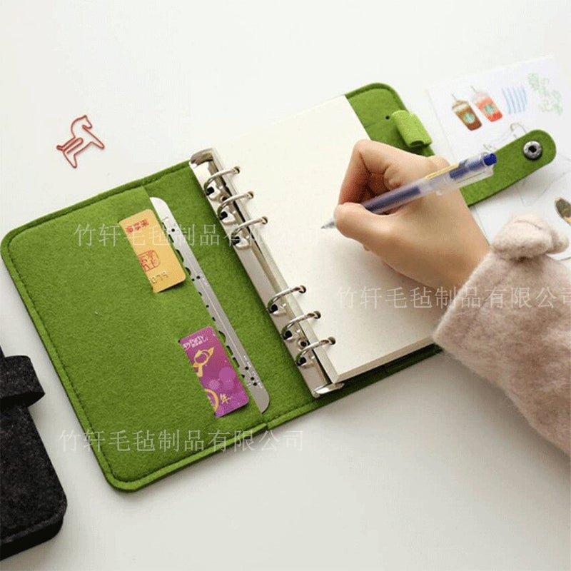 Factory Business Conference Office Felt Notepad Portable Journal Notebook Portable Student Diary - Image 4