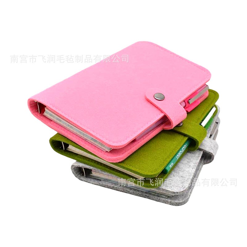 Factory Business Conference Office Felt Notepad Portable Journal Notebook Portable Student Diary - Image 1