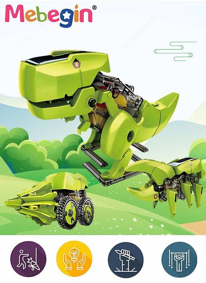 MEBEGIN - DIY Assembled Toys, 3-in-1 Deformed Dinosaur Toy, Creative Building Educational Science Kit, Fun Parent-child Interactive Toy, Ideal Gift for Kids Aged 8+ - Image 1