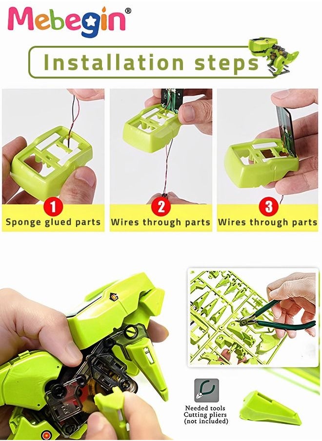 MEBEGIN - DIY Assembled Toys, 3-in-1 Deformed Dinosaur Toy, Creative Building Educational Science Kit, Fun Parent-child Interactive Toy, Ideal Gift for Kids Aged 8+ - Image 1