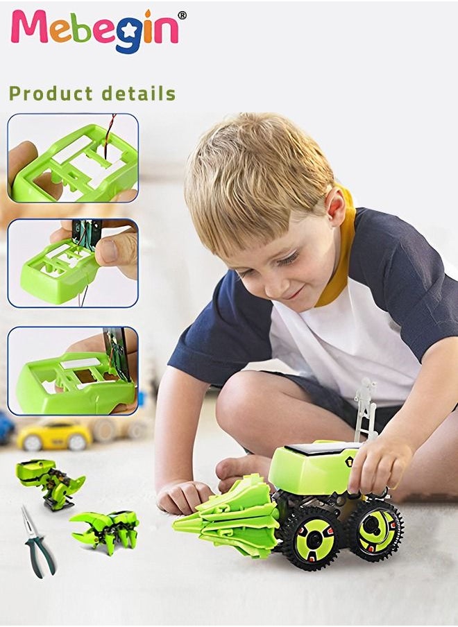 MEBEGIN - DIY Assembled Toys, 3-in-1 Deformed Dinosaur Toy, Creative Building Educational Science Kit, Fun Parent-child Interactive Toy, Ideal Gift for Kids Aged 8+ - Image 1