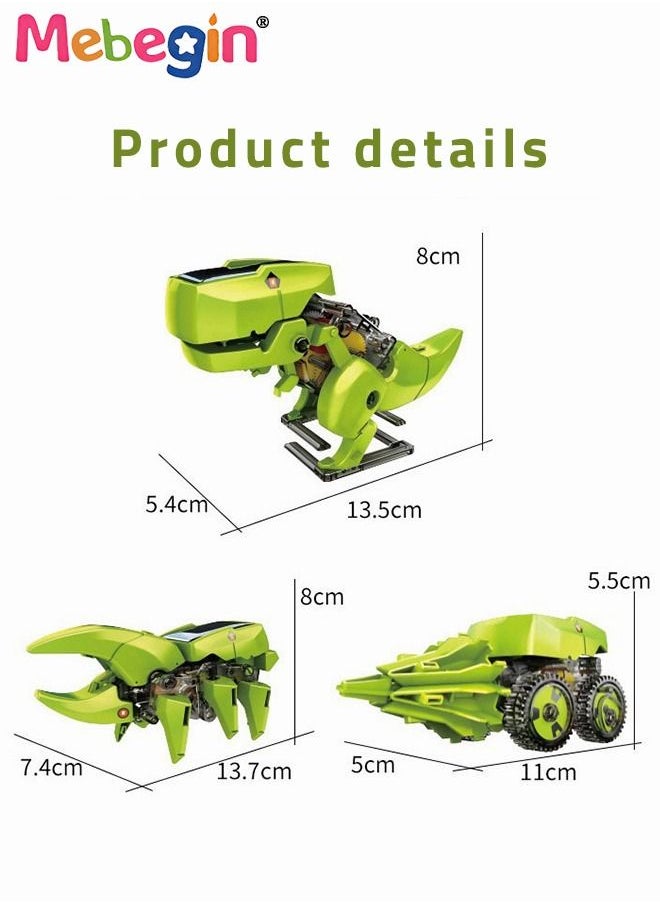 MEBEGIN - DIY Assembled Toys, 3-in-1 Deformed Dinosaur Toy, Creative Building Educational Science Kit, Fun Parent-child Interactive Toy, Ideal Gift for Kids Aged 8+ - Image 1