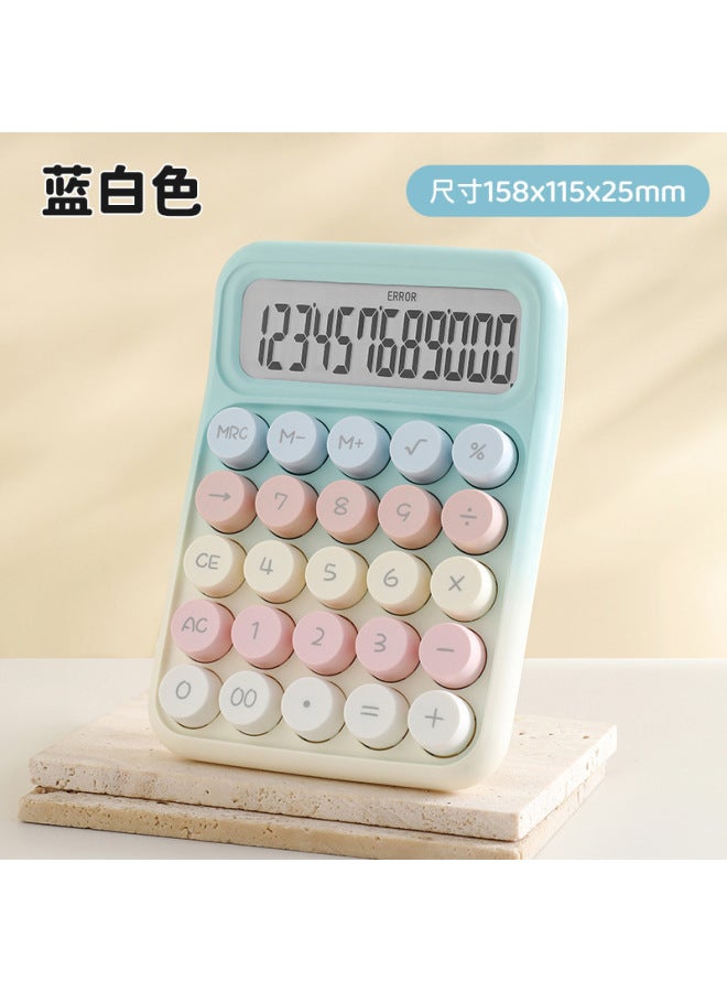 New Color Matching High Color Value Mechanical Keyboard Calculator Student Exam Special Portable Computer Large Screen