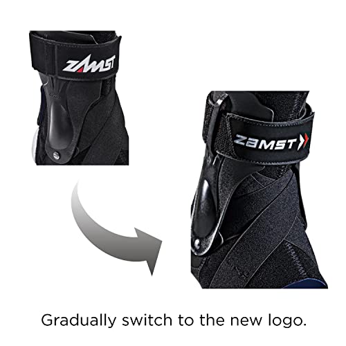 Zamst A2-DX Sports Ankle Brace with Protective Guards For High Ankle Sprains and Chronic Ankle Instability-for Basketball, Volleyball, Lacrosse, Football-Black, Left, XL - Image 2
