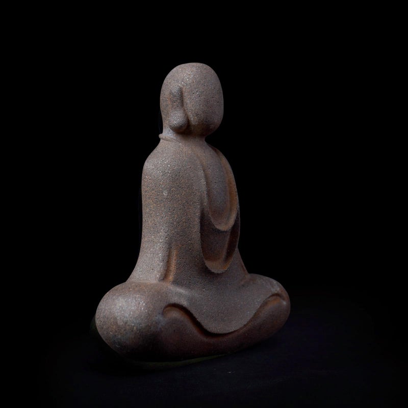 Daisylily Faceless Buddha Statue - Solid Cast Iron Buddha Figurine, Indoor Outdoor Zen Decor for Spiritual Room Meditation - Image 3
