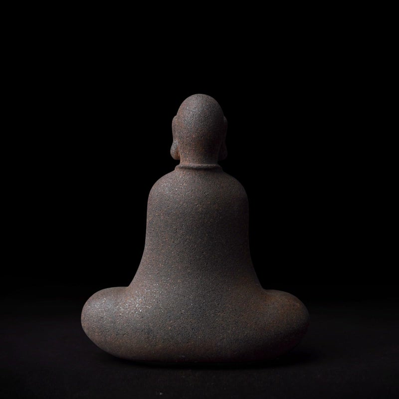 Daisylily Faceless Buddha Statue - Solid Cast Iron Buddha Figurine, Indoor Outdoor Zen Decor for Spiritual Room Meditation - Image 5