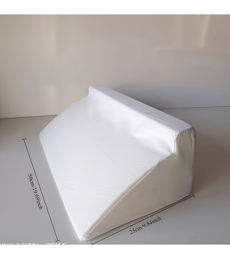 White Soft Sponge Wedge Pillow Full Body Support Side Sleepers Bed Sore Care - Image 5