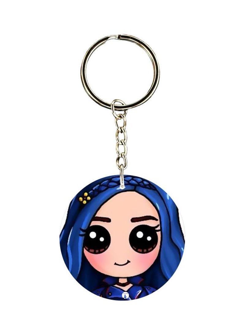 RKN Cartoon Printed Single Sided Pocket Keychain