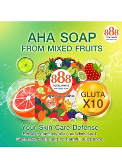 888 TOTAL WHITE Whitening Soap 10x Whitening 80g  - Image 3