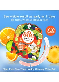 888 TOTAL WHITE Whitening Soap 10x Whitening 80g  - Image 5