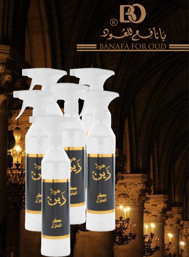 Banafa 6 Pieces Oud Zain House Freshener 500ML - Image 1