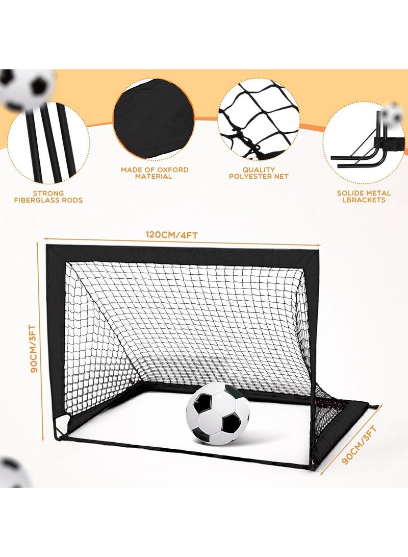 Soofam Portable Foldable Football Goal for Training, with Net, Indoor and Outdoor - Image 2