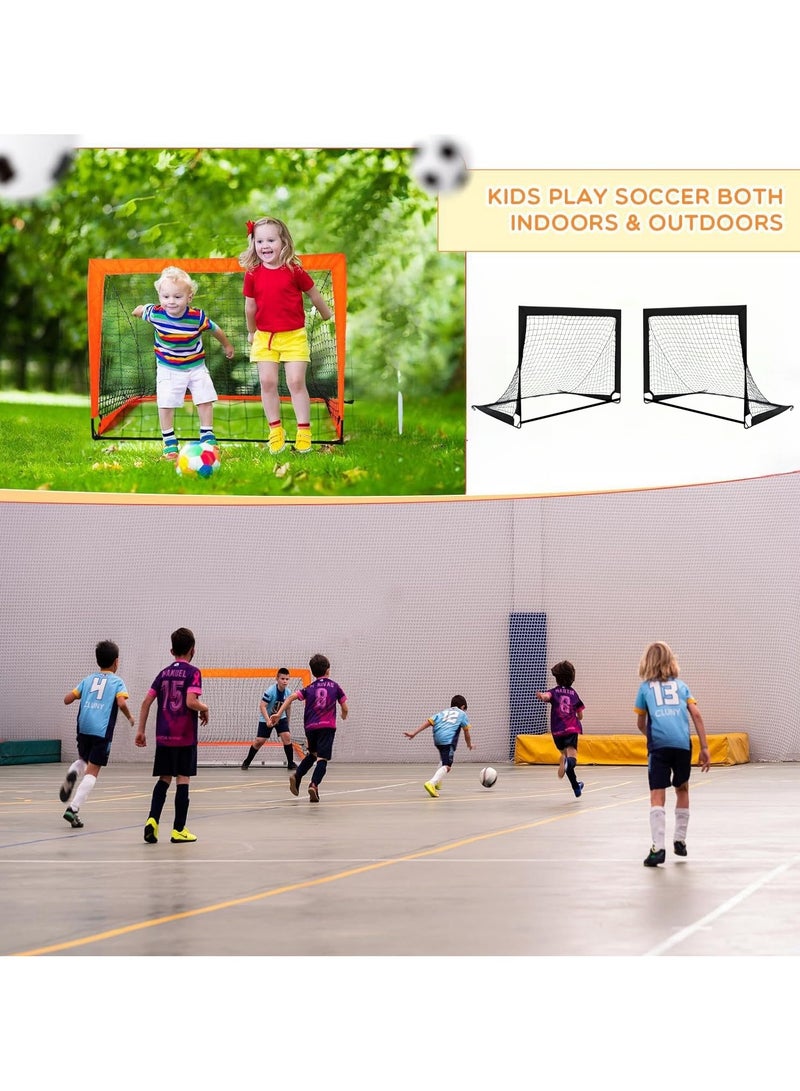 Soofam Portable Foldable Football Goal for Training, with Net, Indoor and Outdoor - Image 4