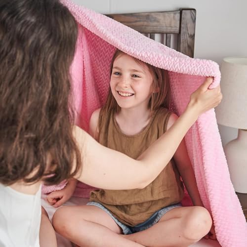 BSB Home Polyester Premium Plush Double Blanket|300 GSM Lightweight Cozy Ultrasoft for Bed, Sofa, Travel & Camping| 230x220 cm |Peach| TC - 220 - Image 3