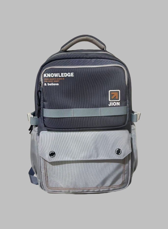 Beautiful Knowledge Inspired Student Backpack, Fashionable School Bag, Ergonomic School bag, Lightweight School Bag, Durable School Bag, Adjustable Shoulder Strap School Bag, Minimalist Aesthetic Student School Bag.  - Image 1