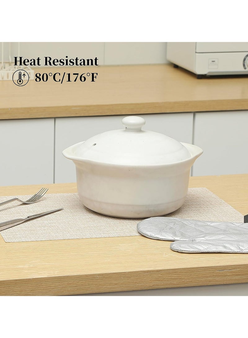 Vparty Placemats for Dining Table, Set of 6 Heat Resistant Place Mats, 45 x 30 cm, Durable and Stylish Table Mats, Ideal for Protecting Surfaces, Easy to Clean, Perfect for Home, Kitchen, Dining Room, and Special Occasions.  - Image 4