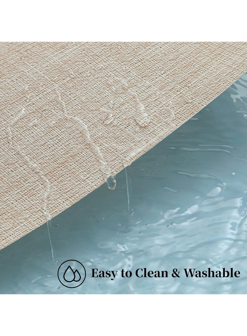 Vparty Placemats for Dining Table, Set of 6 Heat Resistant Place Mats, 45 x 30 cm, Durable and Stylish Table Mats, Ideal for Protecting Surfaces, Easy to Clean, Perfect for Home, Kitchen, Dining Room, and Special Occasions.  - Image 5