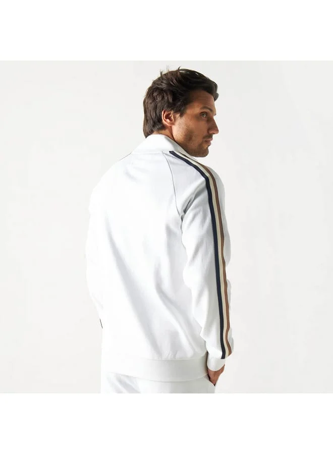 Iconic Iconic Zip Through Jacket with High Neck and Long Raglan Sleeves