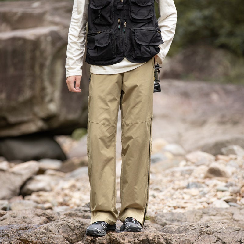 Unisex Quick-Dry Mountain Hiking Trousers Khaki  - Image 1