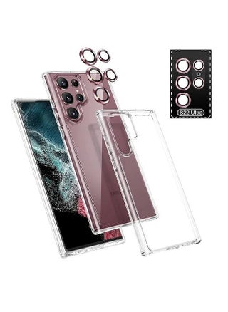 2 in 1 Clear Case with Camera Lens Protector For Galaxy S22 Ultra Ultra-HD 9H Hardness Tempered Glass Metal Ring Camera Screen Protector - pzsku/Z040FEC4313AFC8A5A2DAZ/45/_/1737862717/4d6cac7e-5d29-4697-ab99-d85311a3dbfe