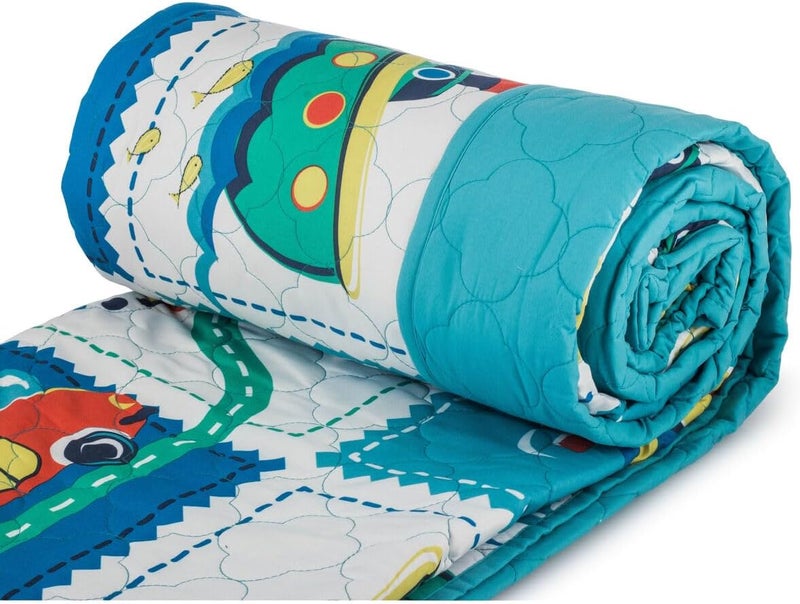 Orange Bed & Bath | New Big | 2-Piece Single Bed Sheet | Big vehicles - Image 3