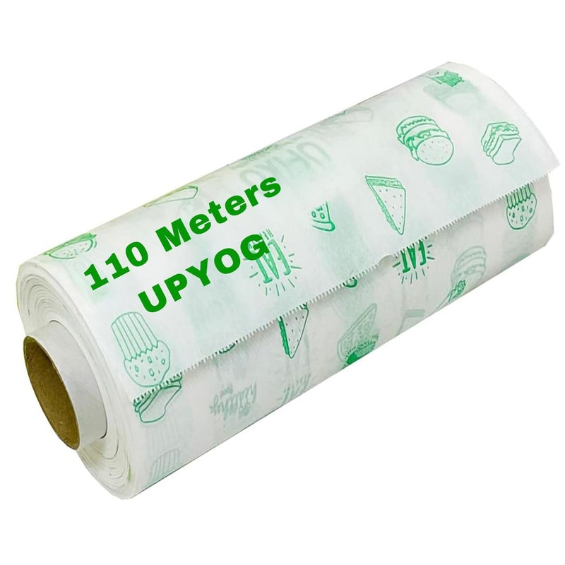 Upyog Premium Non-Stick Butter Wrapping Roll - 110 Meters, Food Wrap, Re-heatable, Parchment Paper Bulk - Image 4