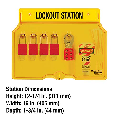 Master Lock 1482BP1106 Lockout Tagout Padlock Station - Image 5