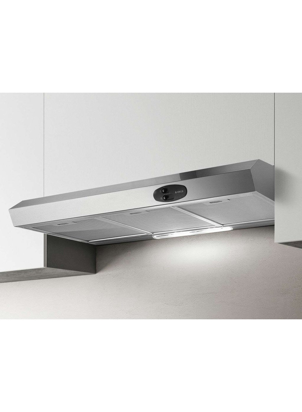 KREA flat Hood, 90cm wall mounted,450m³/h Suction Power,3 filters, LED Lighting, Poland, silver KREA LX IX/F/90