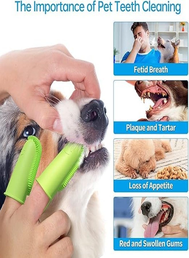 DNESHY 1pc Dog Toothbrush, 360°soft Bristles Double-Finger Tooth Brushing Kit, Silicone Dual Head Manual Toothbrush, Dog Teeth Cleaning Finger Brush, Oral Hygiene Tooth Brush for Small & Large Pets - Image 4