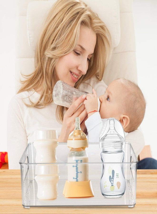 CTTZCKJ Baby Bottle Organizer Plastic Storage Center for Baby Bottles and Food Jars Baby Bottle Organizer for Cabinet, Perfect Organizer for Kitchen Cabinet, Pantry, Refrigerator, and Countertop（2 pcs） - Image 5