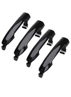 Bukela 4Pcs Exterior Door Handles for Hyundai Sonata 2006 2007 2008 2009 2010, Front and Rear, Drive & Passenger Side Replaces ‎82651-3K00,Black  - Image 2