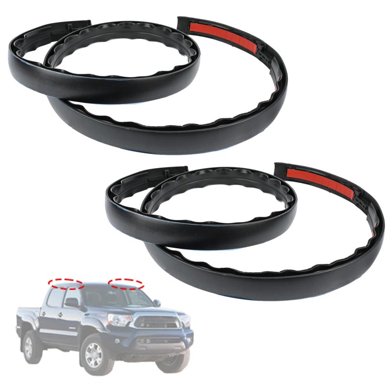 Getfarway 2pcs Roof Drip Molding 7555104063 7556102020 7555204061 Compatible with Toyota Tacoma Double CAB 20052015