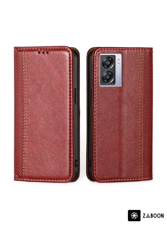 Zaboon Protective Case For Huawei Y7P / P40 Lite E / Honor 9C Protective Case Foreign Version Skin Feel Crocodile Texture Magnetic Clasp PU Leather - Image 1