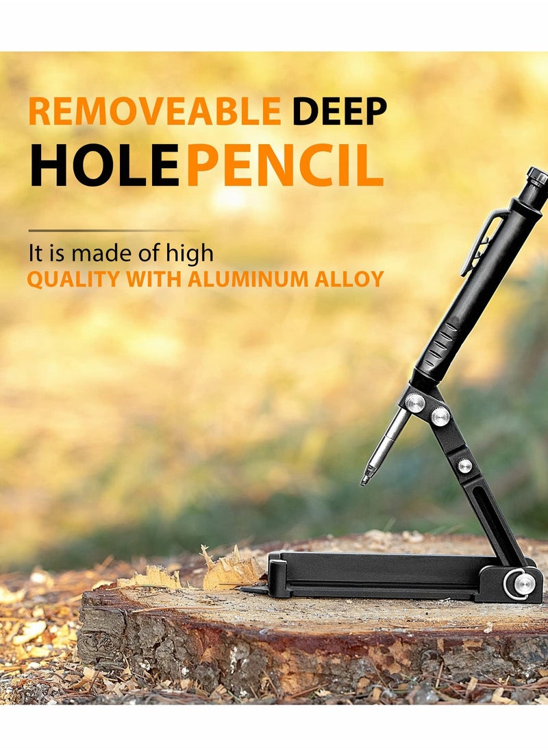 Generic Multi-function Scribing Tool, Construction Pencil, Aluminum Alloy Scribe Tool with Deep Hole Pencil  - Image 3