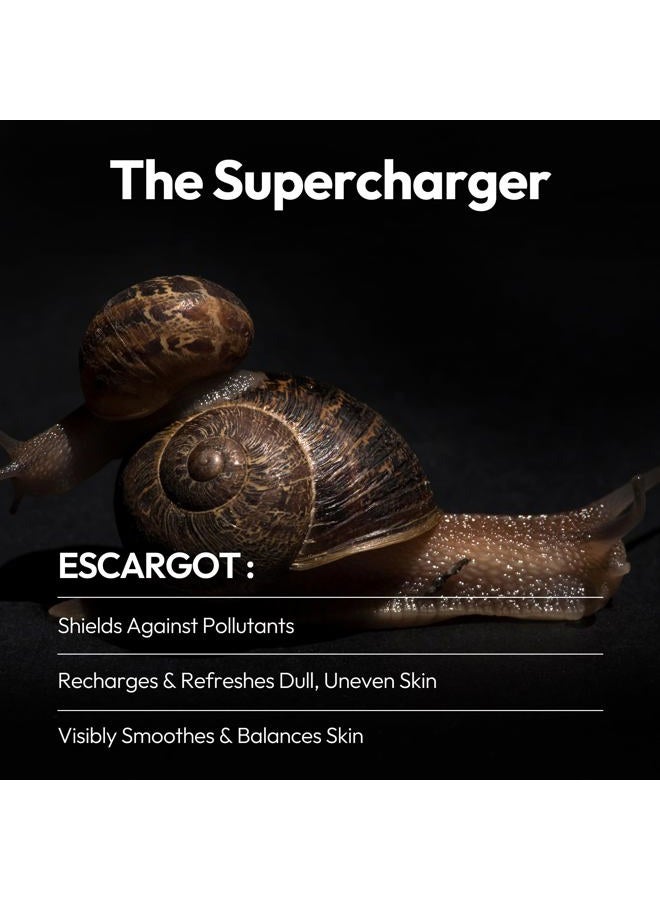 LAPCOS Escargot Sheet Mask, Daily Face Mask with Snail Filtrate to Moisturize and Soothe Skin, Korean Beauty Favorite, 5-Pack - Image 2