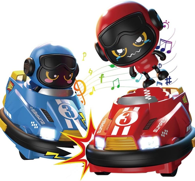OBEST Remote Controlled Car Toy for Two Against Each other, Pack of 2 Collision Toy Car Can Be More Than One Person Against Each Other, with Cool Lights and Music, Gifts for Boys and Girls - Image 1