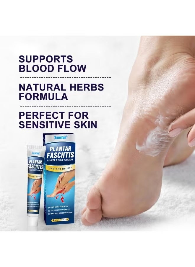Sumifun plantarfasciitis & heel relief cream，Pain Relief Cream，Plantar Fasciitis Brush-On Heel Pain Relief, Deep to Calm Inflammation of The Fascia, 20g - Image 2