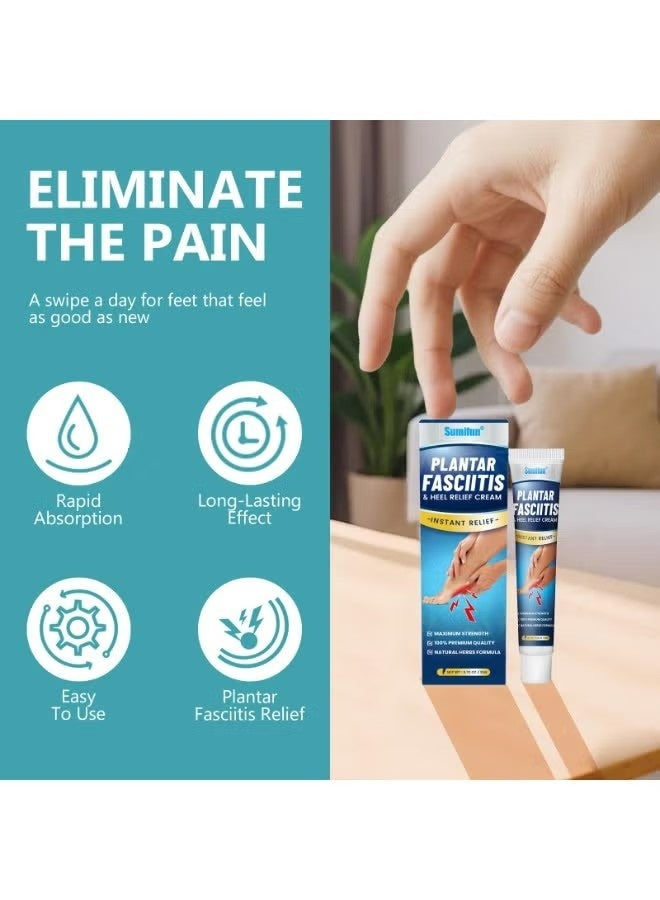 Sumifun plantarfasciitis & heel relief cream，Pain Relief Cream，Plantar Fasciitis Brush-On Heel Pain Relief, Deep to Calm Inflammation of The Fascia, 20g - Image 4