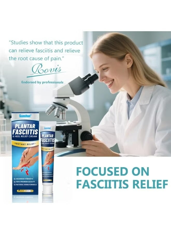 Sumifun plantarfasciitis & heel relief cream，Pain Relief Cream，Plantar Fasciitis Brush-On Heel Pain Relief, Deep to Calm Inflammation of The Fascia, 20g - Image 5