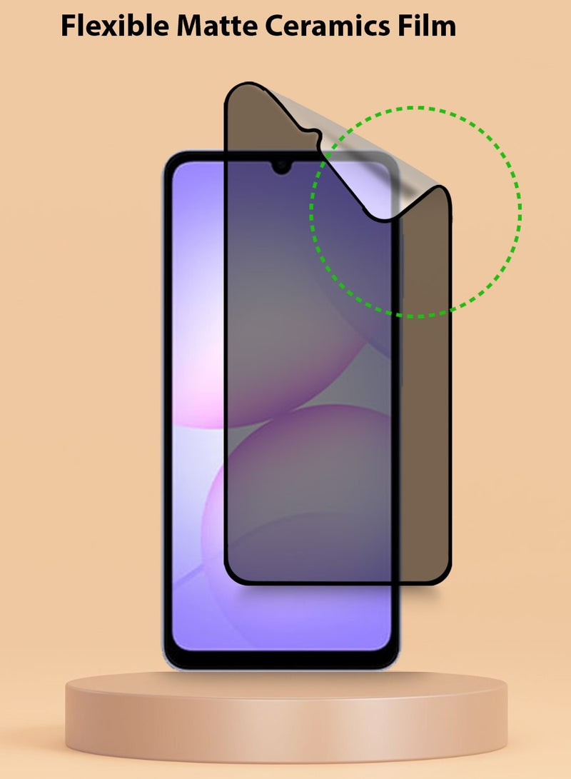 Techie 2 Pack Samsung Galaxy A07 / Samsung Galaxy A06 Privacy Screen Protector - Full Cover Matte Ceramic Privacy Screen Protector, Explosion Proof, Anti Bubble Anti-Fingerprint Easy Installation - Image 4