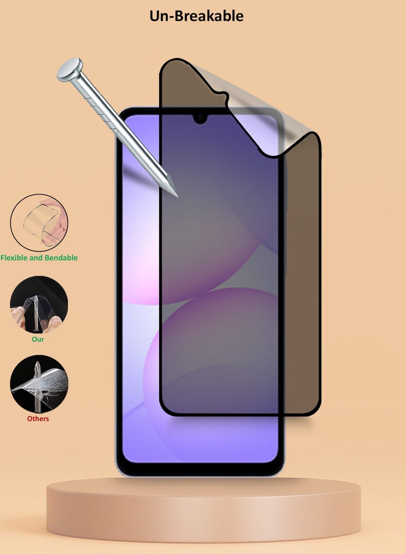 Techie 2 Pack Samsung Galaxy A07 / Samsung Galaxy A06 Privacy Screen Protector - Full Cover Matte Ceramic Privacy Screen Protector, Explosion Proof, Anti Bubble Anti-Fingerprint Easy Installation - Image 5