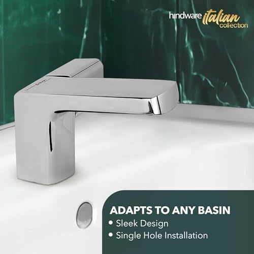 Hindware Italian Collection F530001CP Starc Pillar Type Water Tap (Foam Flow), Wash Basin Tap, Brass with Chrome Finish | 12-Year Manufacturer Warranty - Image 5