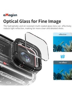 aMagisn 60m Camera Diving Case Waterproof Case for Insta360 Ace Pro For Insta360 Ace Underwater Case Action Camera Accessories  - Image 2
