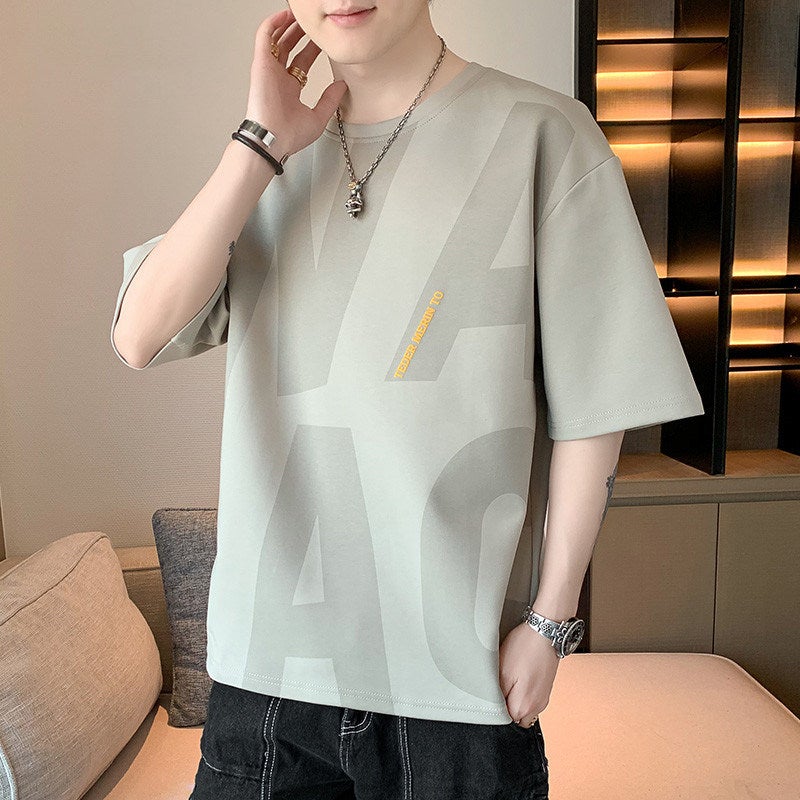 Woodpecker men's casual short-sleeved t-shirt 2026 summer new trendy brand round-neck thin loose T-shirt versatile top - Image 2