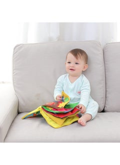 Generic Baby Cloth Book Early Education 3D Touching Sound Paper Toddler Cartoon Infant Tear-Resistant Educational Toy For 0-3 Years Old-Color:Cartoon Zipper Cloth Book  - Image 1