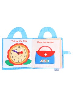 Generic Baby Cloth Book Early Education 3D Touching Sound Paper Toddler Cartoon Infant Tear-Resistant Educational Toy For 0-3 Years Old-Color:Cartoon Zipper Cloth Book  - Image 5