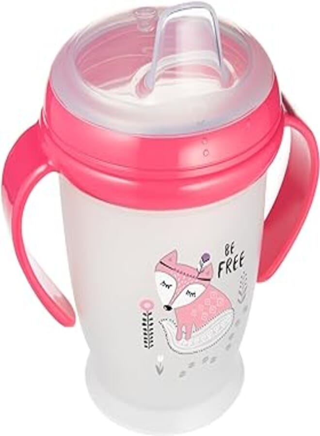 lovi LOVI 35-346 My Non-spill Cup Junior 250 ml with silicon spout &cover-Indian Summer-age 12 m, Blue