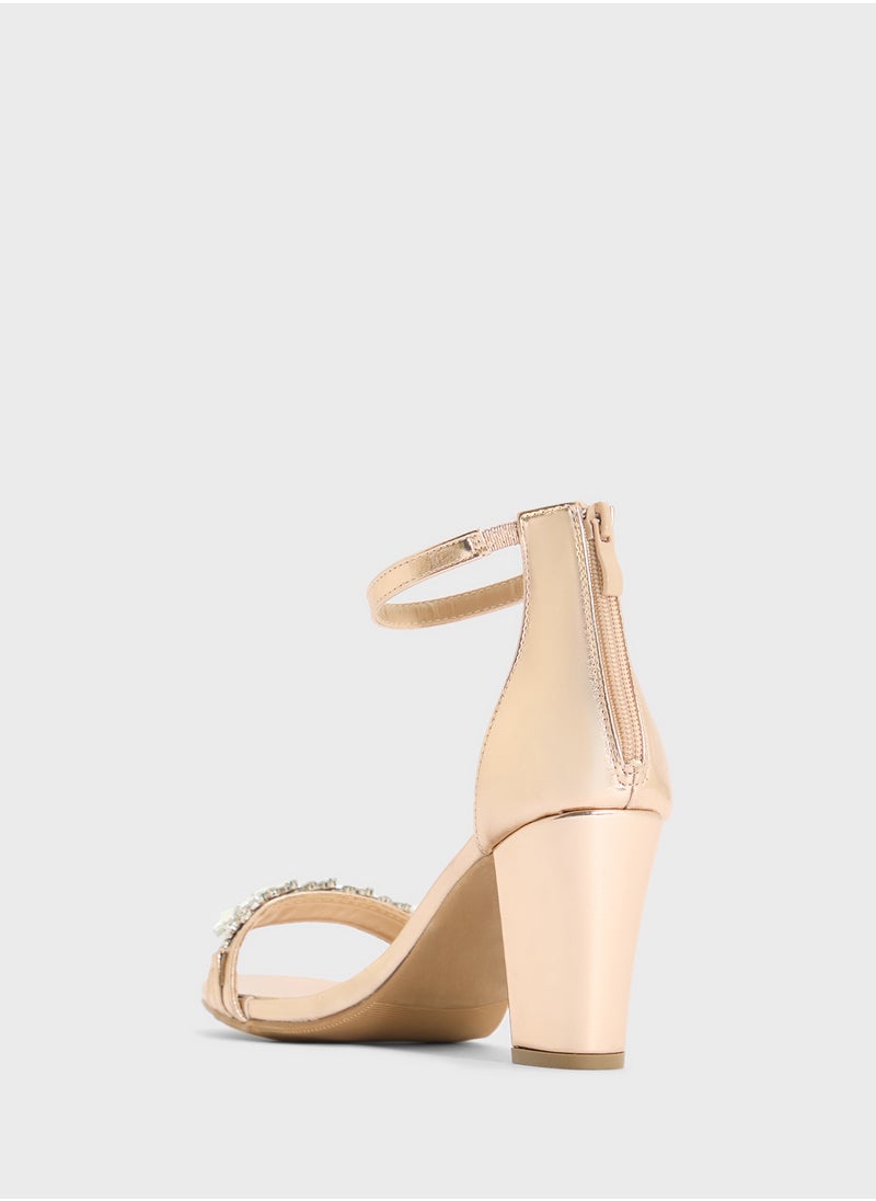 Anne Michelle - High Heel Sandal With Embellished Strap - Image 1
